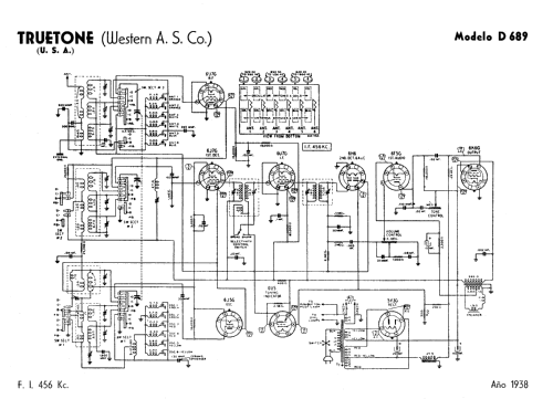 D-689 Truetone ; Western Auto Supply (ID = 712155) Radio