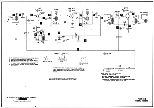 Truetone All Transistor DC3090; Western Auto Supply (ID = 585798) Radio