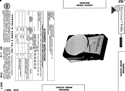 Truetone All Transistor DC3090; Western Auto Supply (ID = 585800) Radio