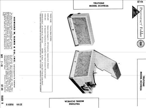 DC5983A Truetone ; Western Auto Supply (ID = 549545) R-Player