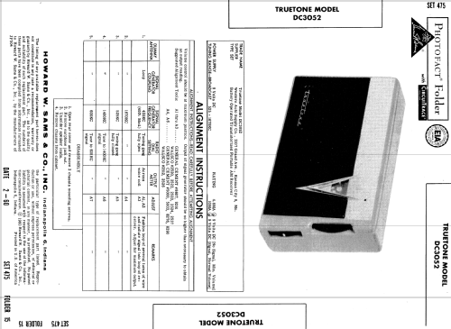 Truetone Transistor Six DC3052; Western Auto Supply (ID = 545949) Radio