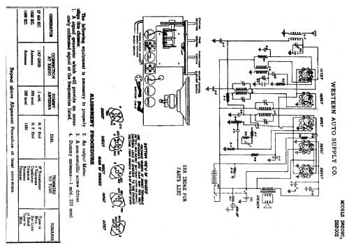 DE3002 ; Western Auto Supply (ID = 769522) Radio