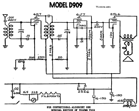 Truetone D909 Junior ; Western Auto Supply (ID = 769539) Radio