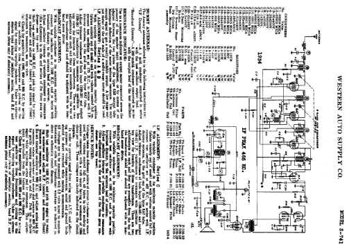 S741 ; Western Auto Supply (ID = 769931) Car Radio