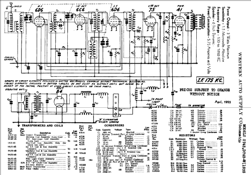 S743 ; Western Auto Supply (ID = 757640) Car Radio