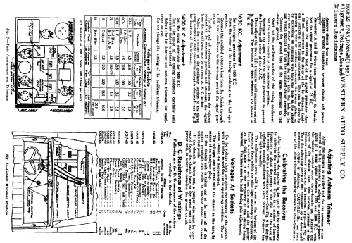 S743 ; Western Auto Supply (ID = 757641) Car Radio