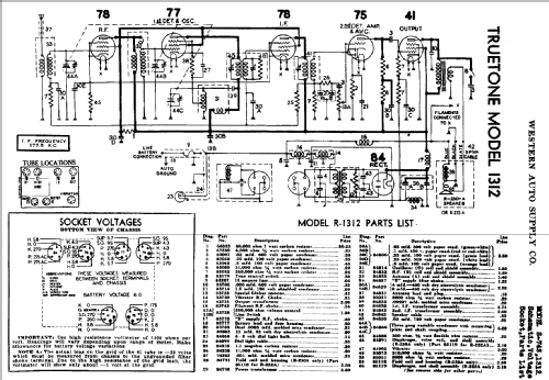 S743 ; Western Auto Supply (ID = 769941) Car Radio