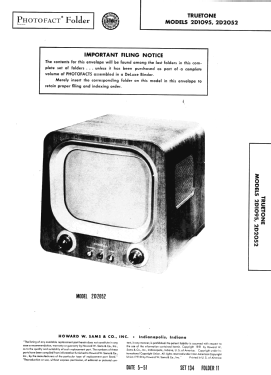 Truetone 2D1095; Western Auto Supply (ID = 2923963) Télévision