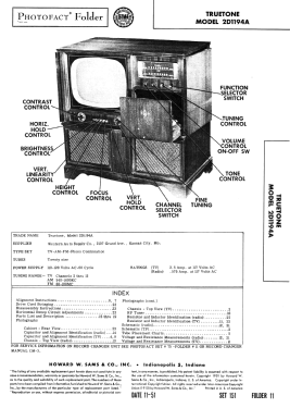 Truetone 2D1194A; Western Auto Supply (ID = 2979700) Television