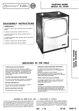 Truetone 2D1511A Ch= 21T29; Western Auto Supply (ID = 2740836) Television