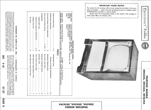 Truetone 2D1634A; Western Auto Supply (ID = 2364744) Télévision