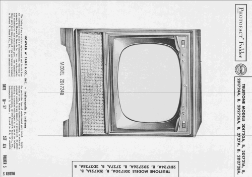 Truetone 2D1720A; Western Auto Supply (ID = 2455874) Television