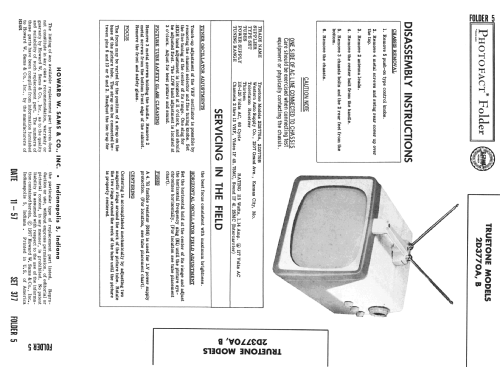 Truetone 2D3770A; Western Auto Supply (ID = 2466691) Television