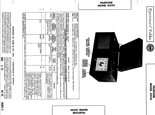 Truetone D2145 ; Western Auto Supply (ID = 979885) Radio