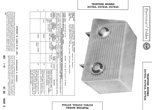 Truetone D2781A ; Western Auto Supply (ID = 2409227) Radio