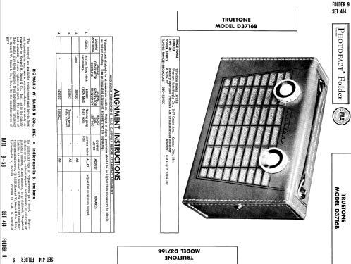 Truetone D3716B ; Western Auto Supply (ID = 778092) Radio