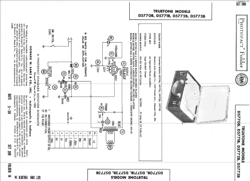 Truetone D5773B ; Western Auto Supply (ID = 2606471) Ampl/Mixer