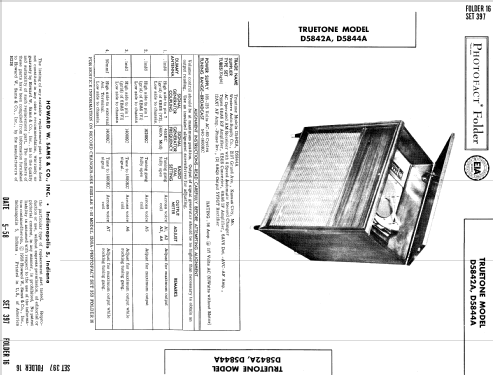 Truetone D5842A ; Western Auto Supply (ID = 999862) Radio