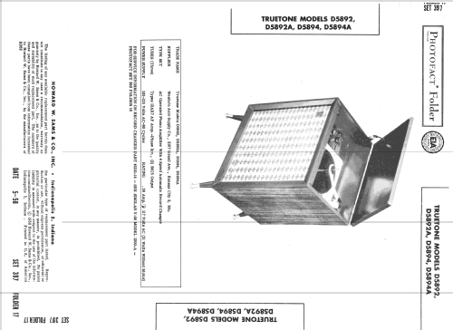 Truetone D5892 ; Western Auto Supply (ID = 2595595) Ampl/Mixer