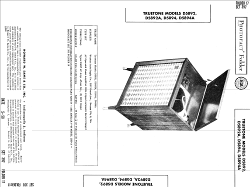 Truetone D5892 ; Western Auto Supply (ID = 999876) Ampl/Mixer