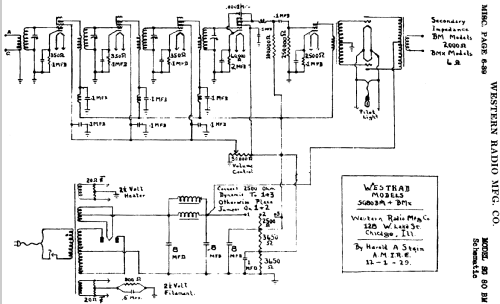 SG80BM ; Western Radio Mfg. (ID = 491246) Radio