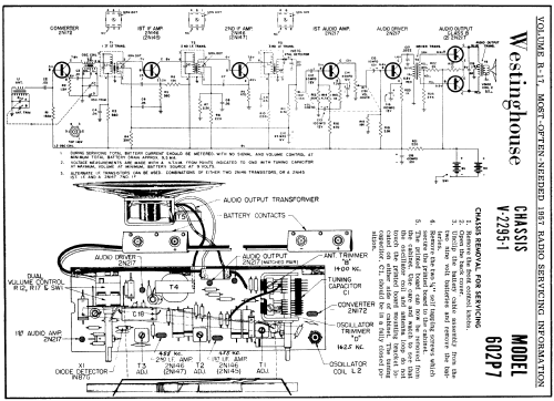 Seven Transistor H-602P7 Ch= V-2295-1; Westinghouse El. & (ID = 134812) Radio