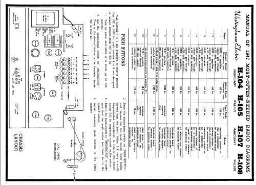 H107A ; Westinghouse El. & (ID = 73023) Radio