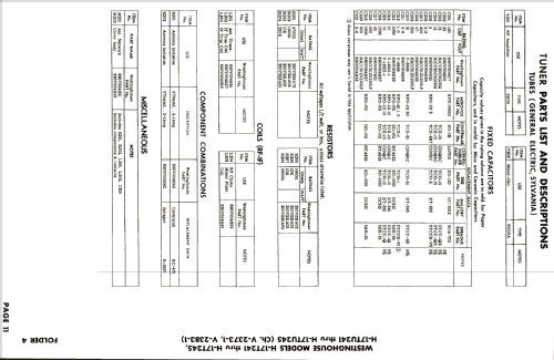 H17T243 Ch= V-2373; Westinghouse El. & (ID = 2557258) Televisión
