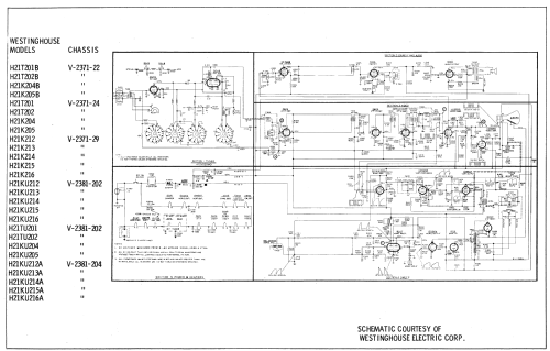 H21K205B Ch= V-2371-22; Westinghouse El. & (ID = 2462331) Television