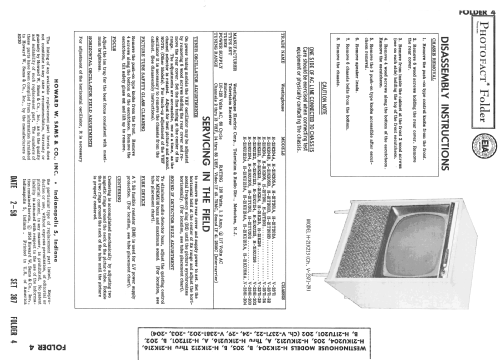 H21K205B Ch= V-2371-22; Westinghouse El. & (ID = 2523980) Television