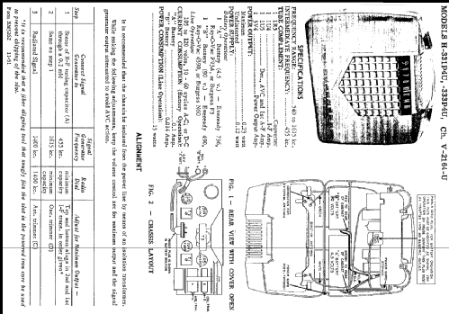 H333P4U Ch= V-2164-U; Westinghouse El. & (ID = 219588) Radio