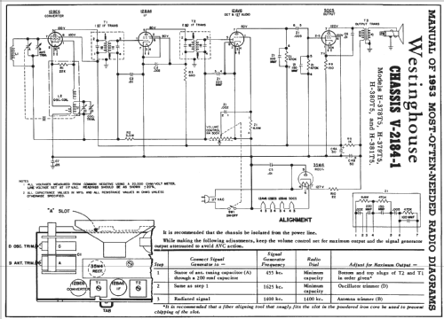 H379T5 Ch= V-2184-1; Westinghouse El. & (ID = 168163) Radio