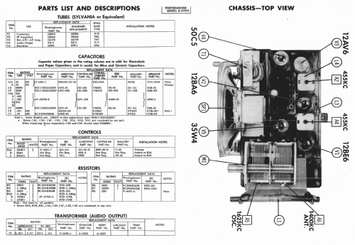 H379T5 Ch= V-2184-1; Westinghouse El. & (ID = 984572) Radio