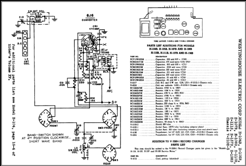 H-104B Ch= V-2102-3; Westinghouse El. & (ID = 415095) Radio