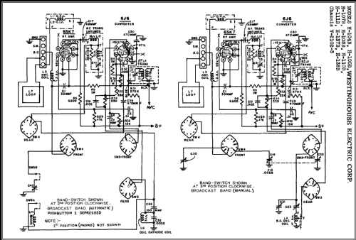 H-105B Ch= V-2102-3; Westinghouse El. & (ID = 415101) Radio