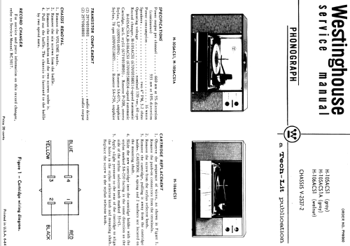 H-106ACS1 Ch= V-2537-2; Westinghouse El. & (ID = 1205542) R-Player