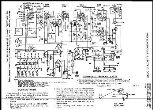 H-107B Ch= V-2102-5; Westinghouse El. & (ID = 415494) Radio