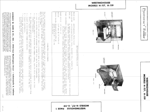 H-119 ; Westinghouse El. & (ID = 594775) Radio