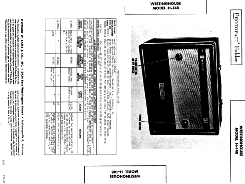 H-148 ; Westinghouse El. & (ID = 696241) Radio