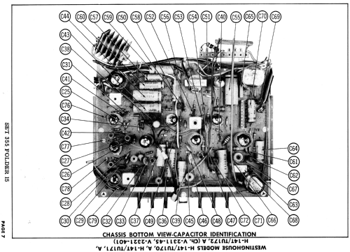 H-14T172A Ch= V-2311-45; Westinghouse El. & (ID = 1850156) Télévision