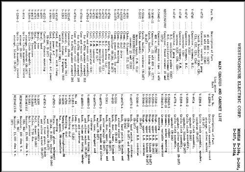 H-166 Ch= V-2119-1; Westinghouse El. & (ID = 370078) Radio