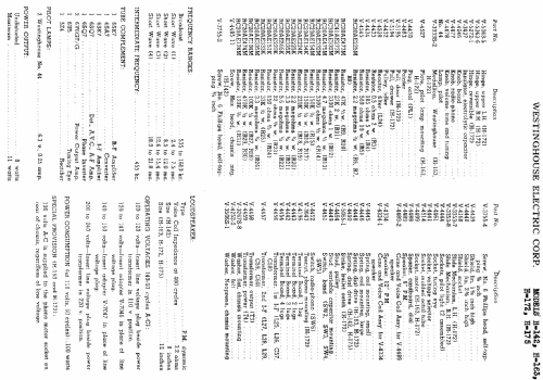 H-172 ; Westinghouse El. & (ID = 592229) Radio