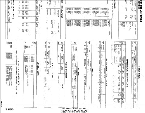 H-17C287 Ch= V-2365-11; Westinghouse El. & (ID = 892590) TV-Radio