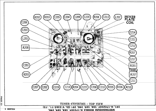 H-17C287 Ch= V-2365-11; Westinghouse El. & (ID = 892598) TV-Radio