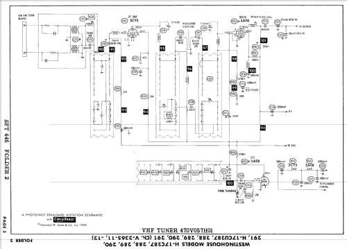 H-17C290 Ch= V-2365-11; Westinghouse El. & (ID = 892664) TV Radio