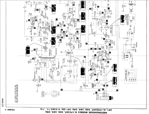 H-17C290 Ch= V-2365-11; Westinghouse El. & (ID = 892686) TV Radio