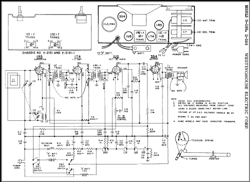 H-185 Ch= V-2131; Westinghouse El. & (ID = 370117) Radio