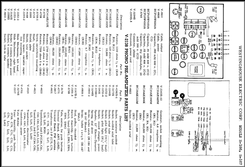 H-186 Ch= V-2132; Westinghouse El. & (ID = 370139) Radio