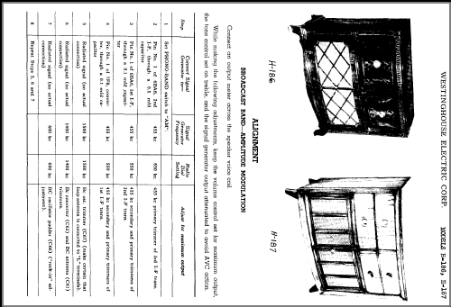 H-187 Ch= V-2132; Westinghouse El. & (ID = 370146) Radio