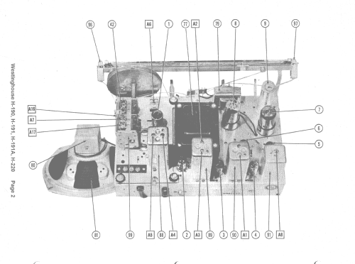 H-190 Ch= V-2134; Westinghouse El. & (ID = 1524222) Radio